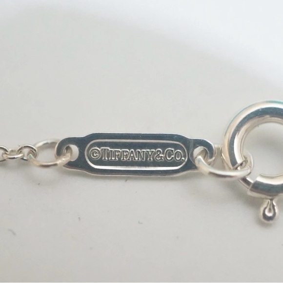 Tiffany & Co. 💯% Auth Return Mini Lock Heart Necklace w/Pouch ✨925 Sterling✨EUC - Picture 4 of 4